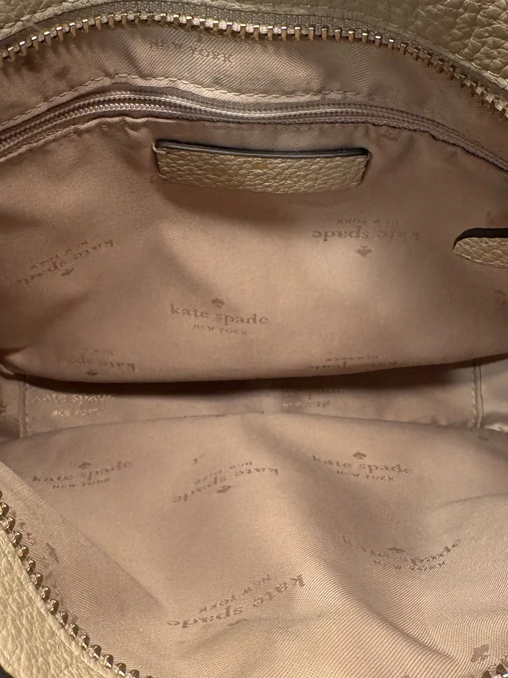 kate spade cream pebbled leather crossbody bag